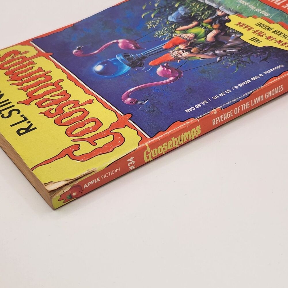 Goosebumps - Revenge of the Lawn Gnomes - #34 Paperback Book 1995 First Print - Picture 5 of 6